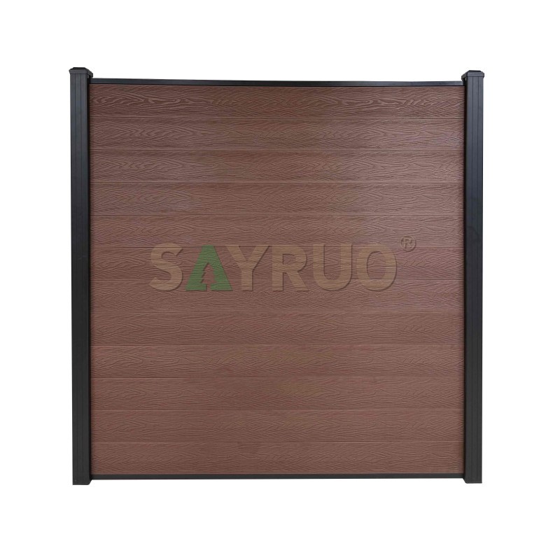 Современное ландшафтное ограждение из ДПК с 3D-тиснением - SAYRUO